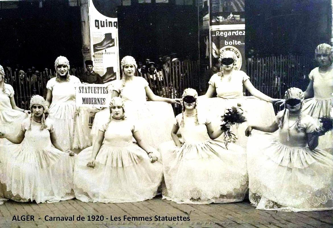 ALGER - CARNAVAL - FEMMES STATUETTES - 1920.jpg
